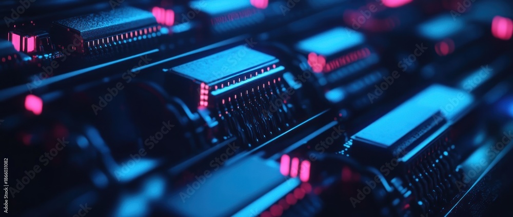 custom made wallpaper toronto digitalMacro shot of a modern computer motherboard electronic components