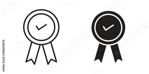 Qualification icons collection. Line vector sign, symbol for web and mobile