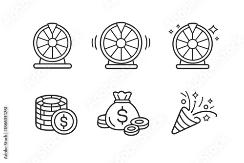Casino and Gambling Icon Set