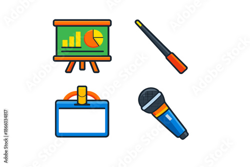 Presentation equipment icons