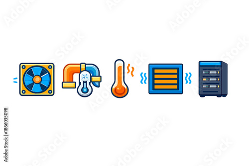 Cooling and Heating System Icons