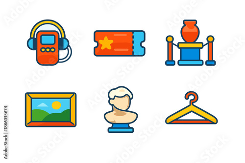 Museum Icons Set