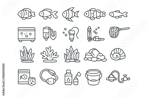 Aquarium Icons Collection