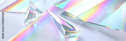 Ethereal Dreamy Aura of a Light Prism Background
