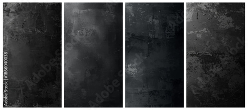 Dark Grunge Concrete Texture Background with Scratches and Distressed Surface
