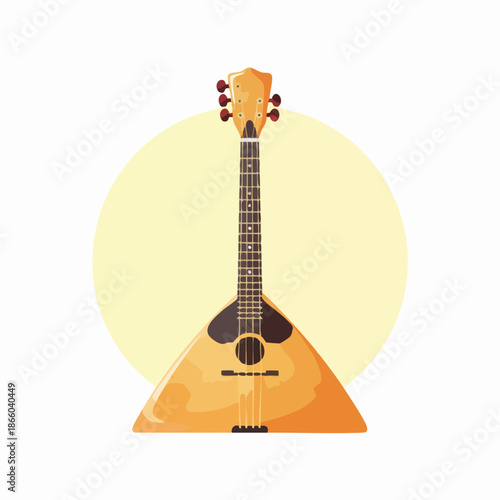Russian Traditional Balalaika Musical Instrument Icon