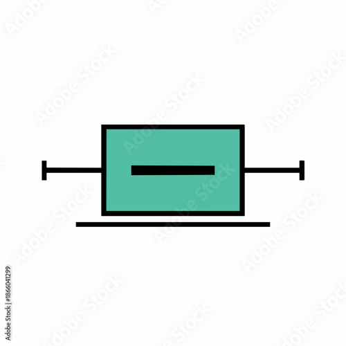 Simple Box Plot Statistical Chart Diagram Icon