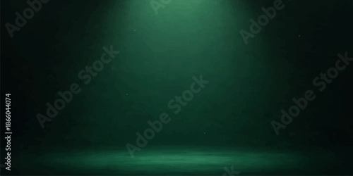 A dark green grunge background featuring an aged vintage paper texture and dirty canvas material provides an old textured wall design for an empty art backdrop