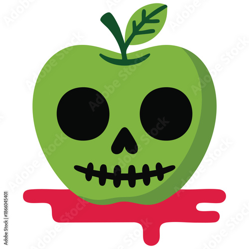 Magic apple vector colorful stickers icon design illustration eps file isolated