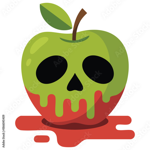 Colorful stickers vector magic apple icon design illustration eps file isolated