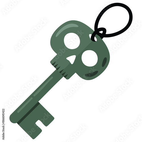 Pirate key vector colorful stickers icon design illustration eps file isolated