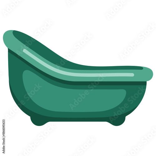 Little baby bath cute vector glyph icon graph symbol for children newborn babies web