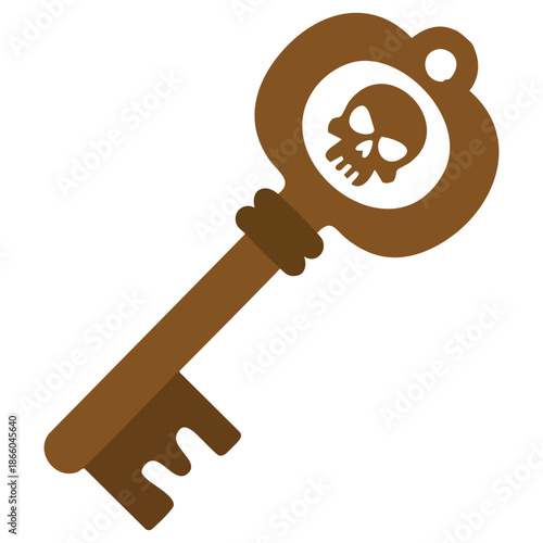 Colorful stickers vector for pirate key icon design illustration eps file isolated