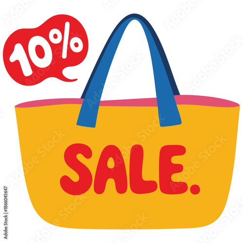 Outline doodle vector sticker big sale concept design illustration eps file isolated