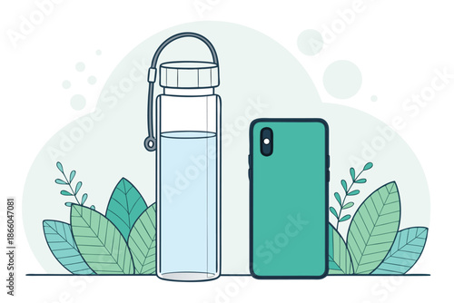 Hydration Tracker Bottle And App Bac