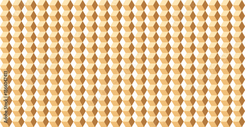 Geometric pattern with hexagonal shapes in warm tones