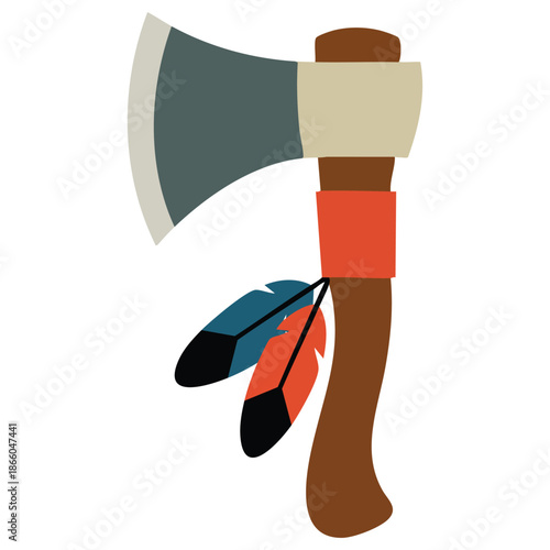 simple axe illustration clip art vector isolated vector illustration on white background