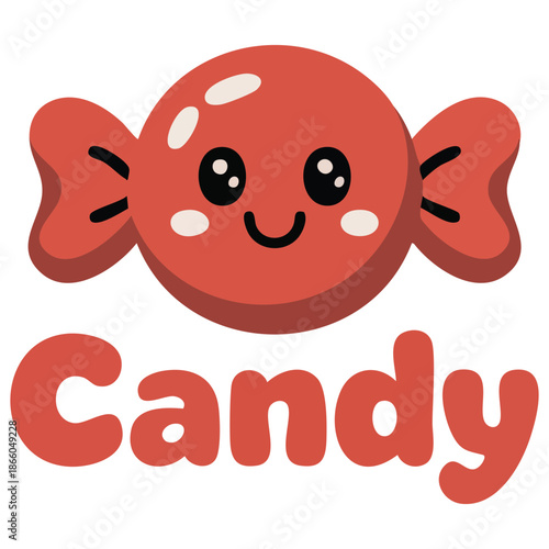 sweet candy vector logo template candy shop icon isolated vector illustration on white background