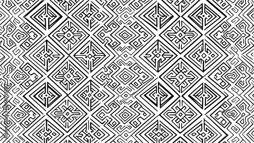Seamless Pattern Vector Background with Key Ornament