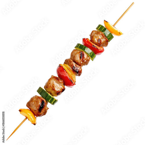 Wallpaper Mural People celebrate summer by grilling skewers filled with meat and vegetables in a backyard during an outdoor gathering Torontodigital.ca