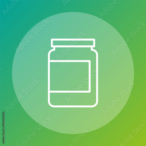 Professionalized kitchenware icons. Internationalized preservation Vector. Sophisticatedly container symbols. Refreshing green backdrop.