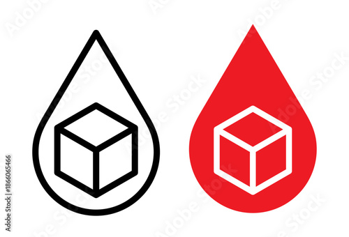 Blood sugar icon set. Diabetes sign