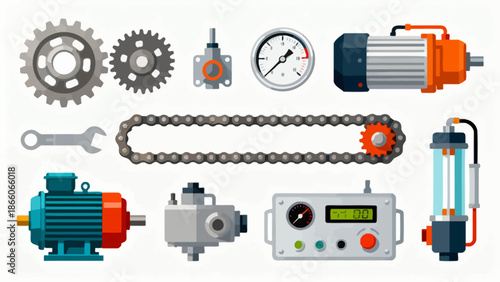Industrial mechanical parts and components