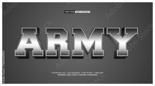 Army 3D Editable Text Effect