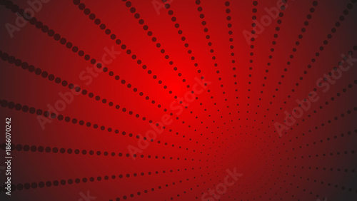 Bold Red Abstract Dynamic Halftone Burst Background