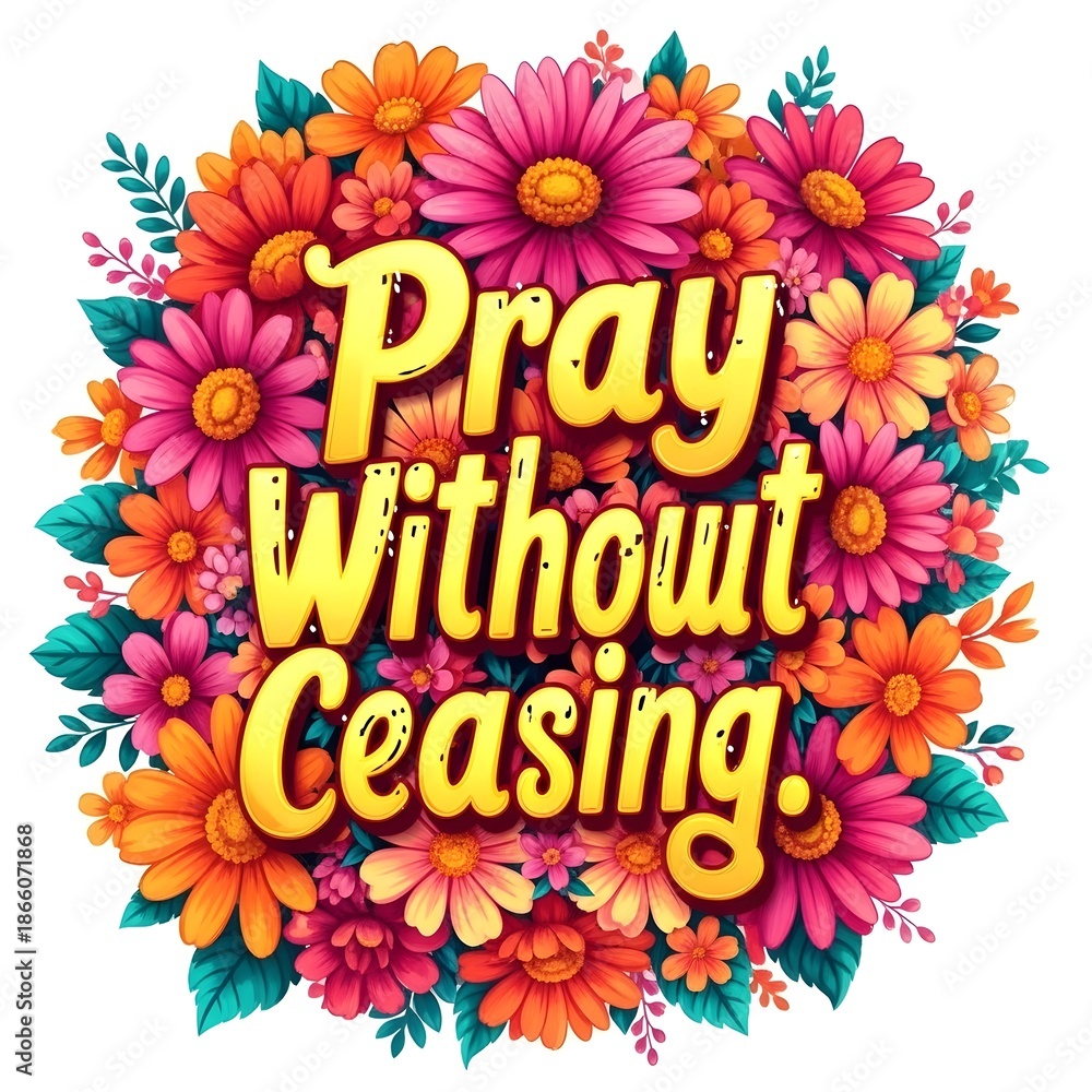 Fototapeta premium Pray without ceasing