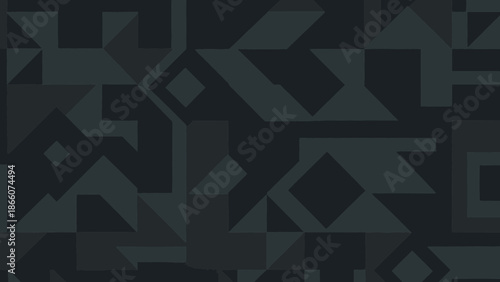 Abstract Geometric Pattern Background, Dark Gray Tessellation, Modern Design
