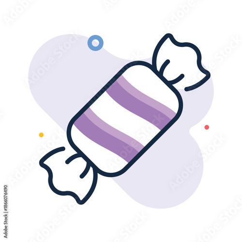 Get a glimpse of this flat outline icon of candy sweet
