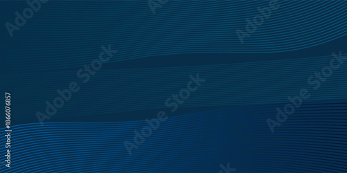 3D modern wave curve abstract presentation background. Luxury paper cut background. Abstract decoration, golden pattern, halftone gradients, 3d Vector illustration. Dark blue background