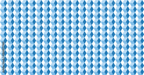 Repetitive geometric pattern in blue shades