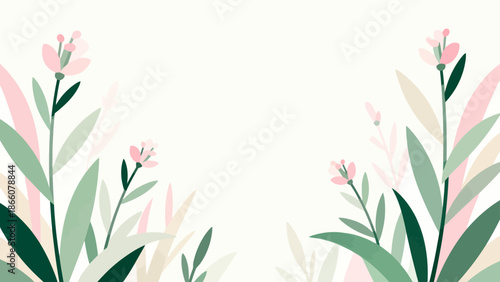 Floral plant illustration