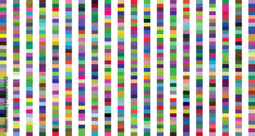 Vibrant genetic sequence illustration