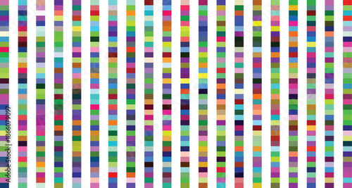 Vibrant genetic sequence chromosomes display