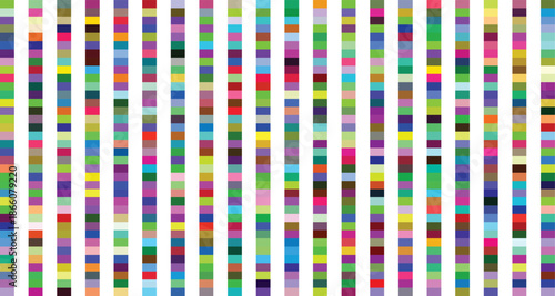 Vibrant vertical pattern of multicolored squares