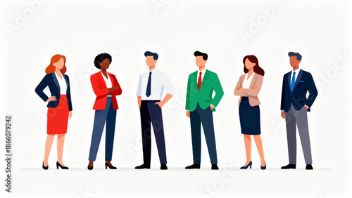 Business people in formal attire