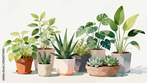 potted plants collection
