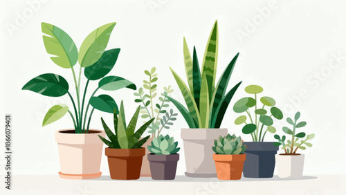 Potted plants collection