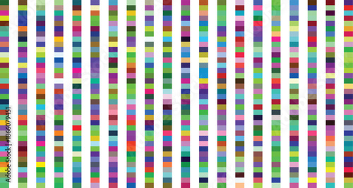 Vibrant vertical stripe pattern with multicolored blocks