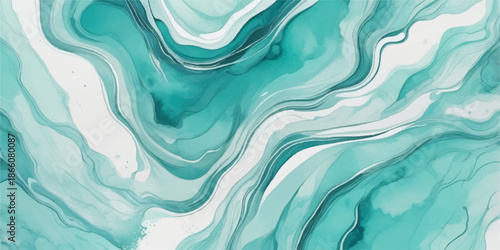 Abstract blue water background with wavy liquid texture and flowing silk satin curves creating a soft motion design for a sea ripple backdrop