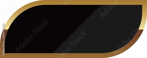 高級感のあるフレーム　ブラック＆ゴールド