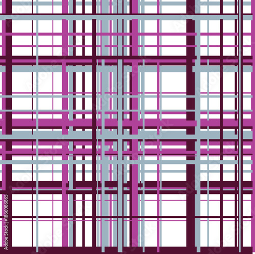 Abstract geometric pattern in purple and gray