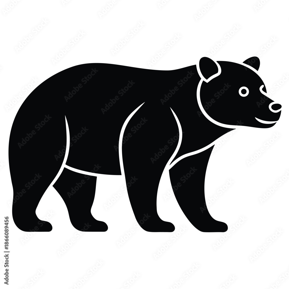 Fototapeta premium bear vector icon
