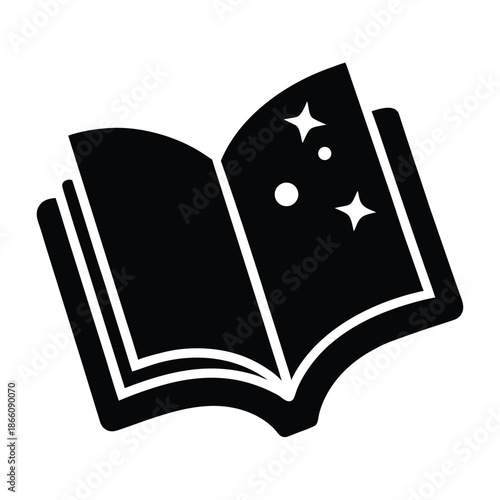 spell book vector icon