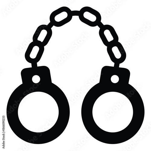 shackles vector icon