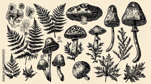 Captivating artistic depictions of flora in various forms.