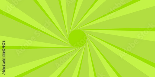 Abstract green background with hypnotic wavy lines pattern. Fresh and natural background